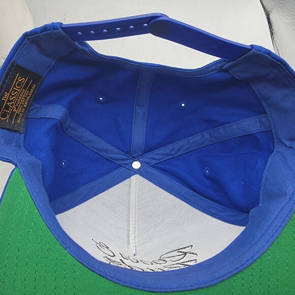 Roots And Budz Blue Snapback Hat The Classics By Yupoong Casual Comfort - Picture 7 of 9